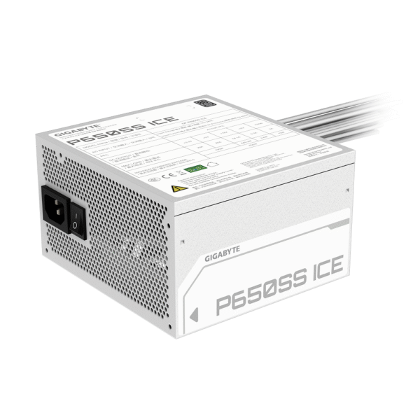 Fuente Gamer 650W Gigabyte 80 Plus Silver ATX 3.0 White - Imagen 3