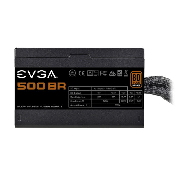 Fuente Gamer 500W EVGA BR 80 Plus Bronze - Imagen 4