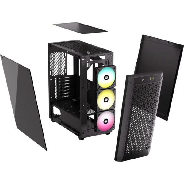 Gabinete Corsair 480T Airflow Black RGB - Imagen 3