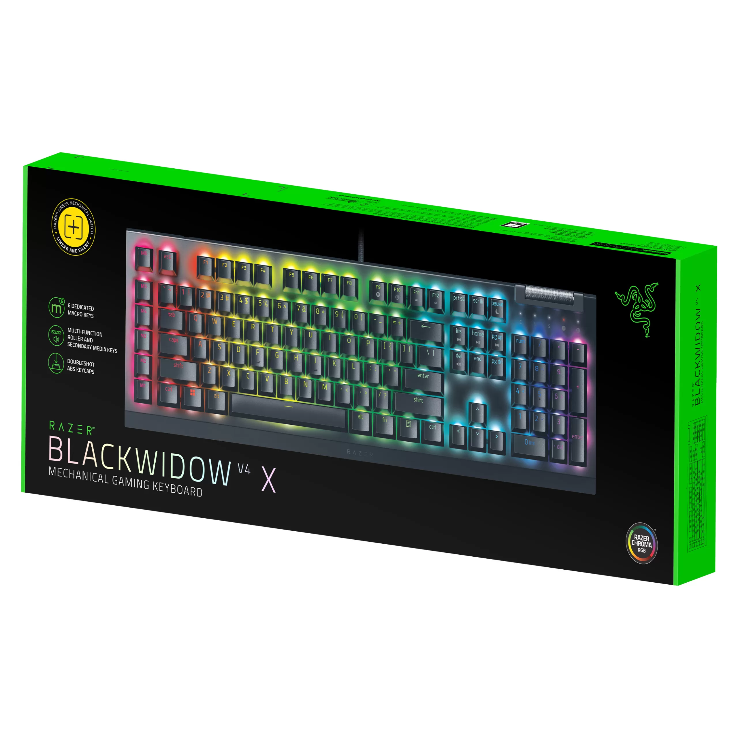 TECLADO RAZER BLACKWIDOW V4 X YELLOW ESPAÑOL