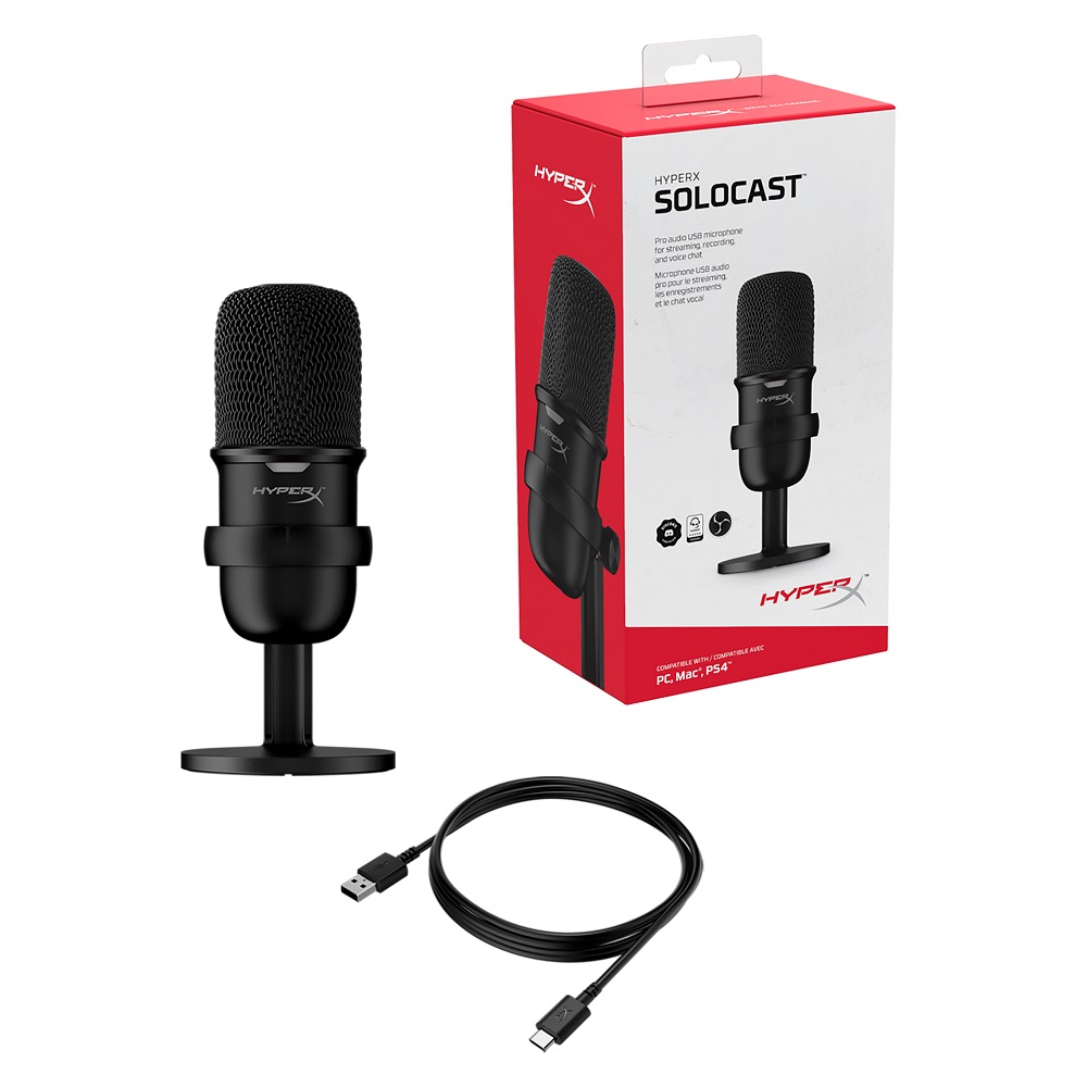 MICROFONO HYPERX SOLOCAST PC PS4