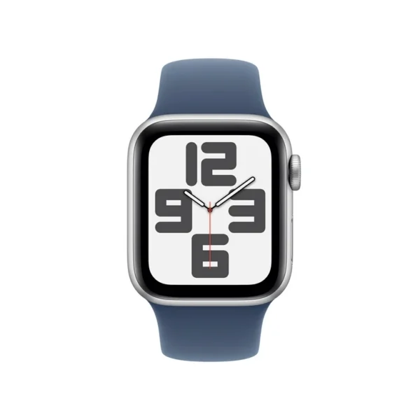 Apple Watch SE 2nd Gen GPS 40mm With Silver Aluminum Case with Denim Sport Band S/M - Imagen 2