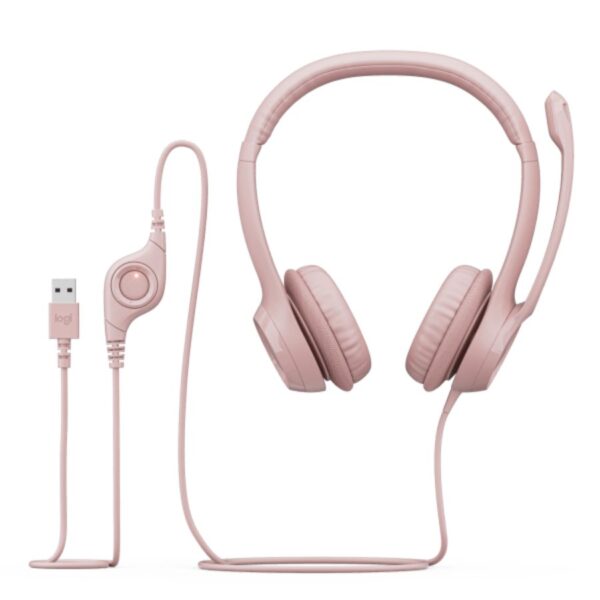 Auricular Chat Logitech H390 Usb Rosa 45263 5