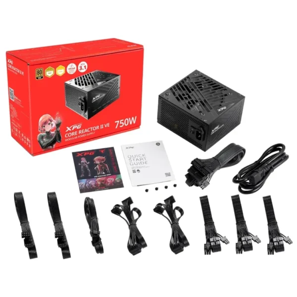 Fuente 750W Adata XPG Core Reactor II VE 80 Plus Gold - Imagen 4