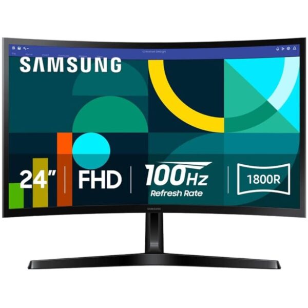 Monitor Gamer 24 Samsung Curvo Full Hd 100Hz LS24D366GALX 48567 6