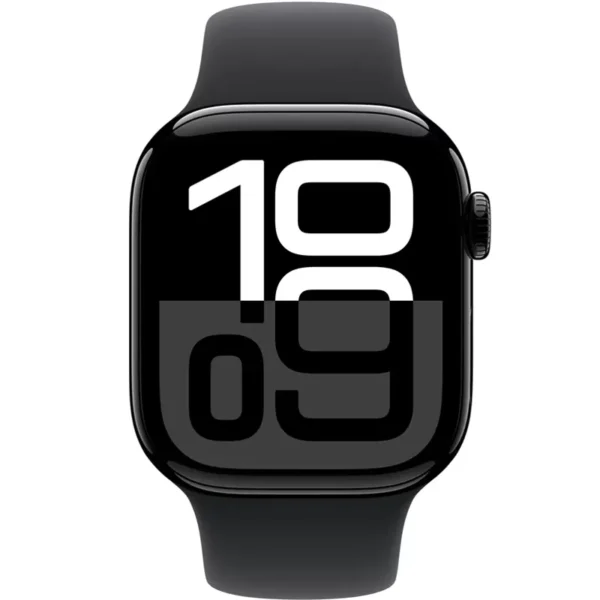 Apple Watch Series 10 Gps 42Mm Jet Black Aluminum Case With Black Sport Band S/M