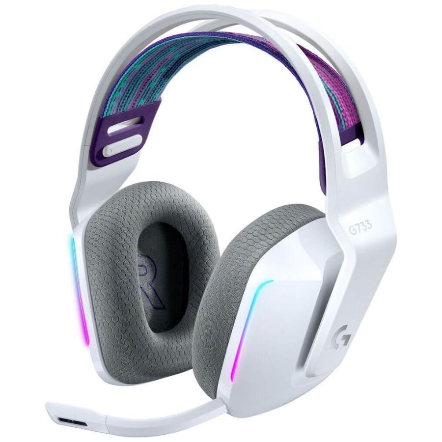 AURICULARES LOGITECH G733 BLANCO LIGHTSPEED RGB INALAMBRICOS