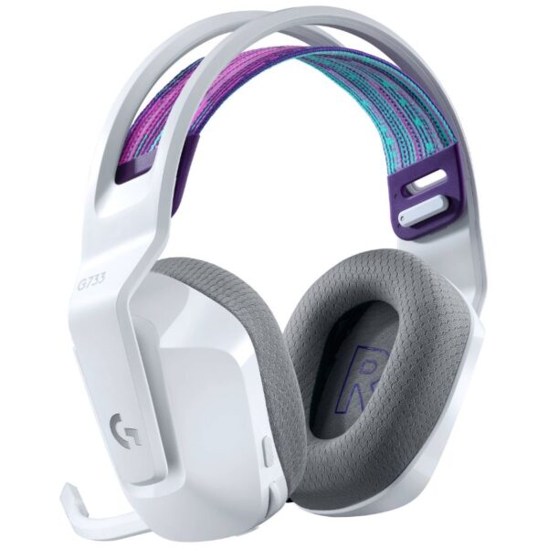 Auriculares Logitech G733 Blanco LightSpeed RGB Inalambricos - Imagen 2