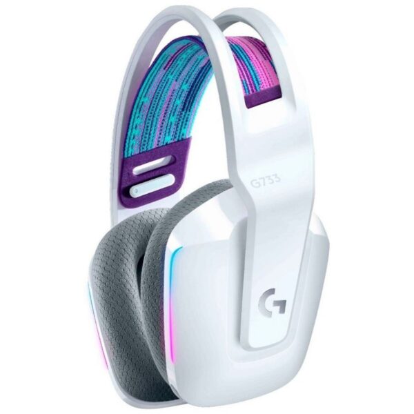 Auriculares Logitech G733 Blanco LightSpeed RGB Inalambricos - Imagen 3
