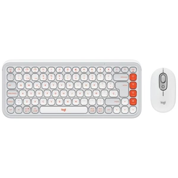 combo teclado y mouse logitech pop icon white 920013055 0