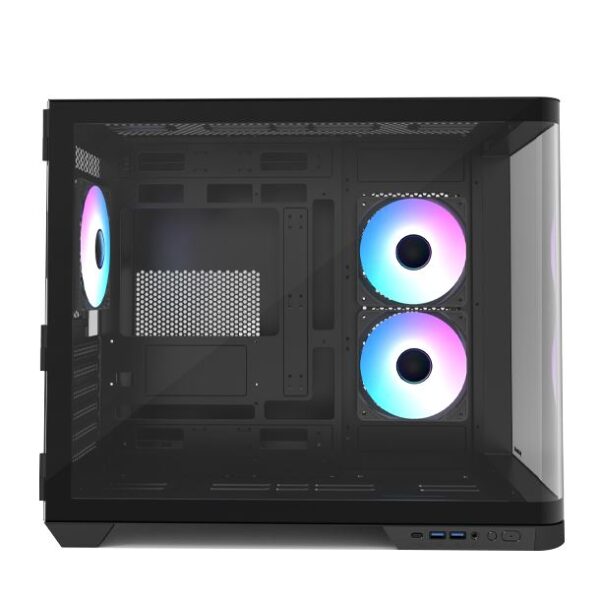 Gabinete Gamer Raidmax Infinita I630 Fishtank Curved Glass ARGB Black - Imagen 4
