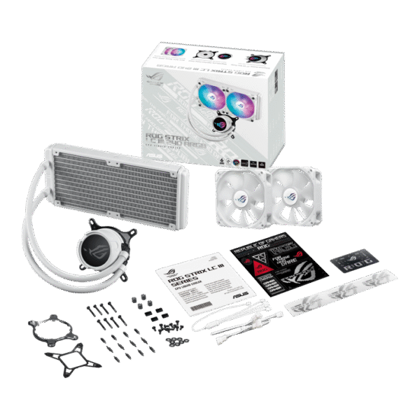 CPU Water Cooler Asus Rog Strix LC III 240 ARGB White - Imagen 8