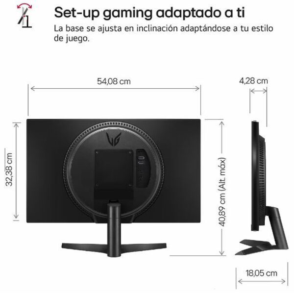 Monitor Gamer LG 24'' GS60F UltraGear Full HD 180Hz IPS Borderless - Imagen 4