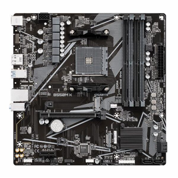 Motherboard Gigabyte B550M K AM4 - Imagen 2