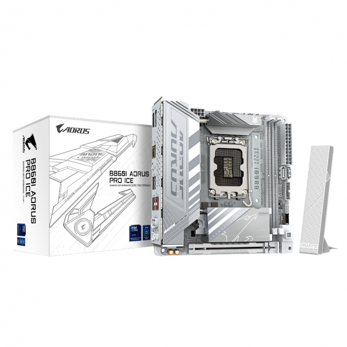 MOTHERBOARD GIGABYTE B860I AORUS PRO ICE 1.0 LGA1851
