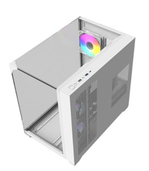 Gabinete Gamer Raidmax Infinita I620 Fishtank ARGB Glass White - Imagen 2