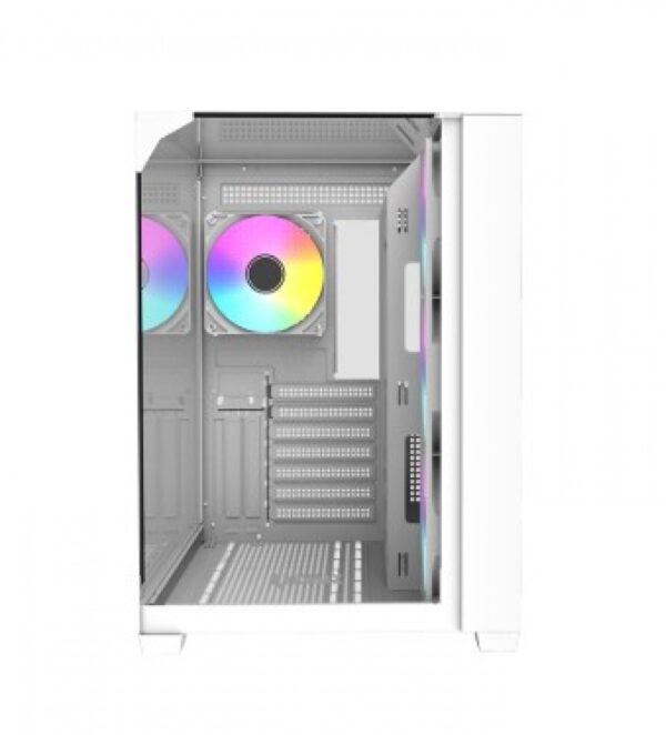 Gabinete Gamer Raidmax Infinita I620 Fishtank ARGB Glass White - Imagen 3