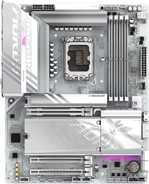 Motherboard Gigabyte B860 A Elite WF7 Ice 1.0 LGA1851 - Imagen 2