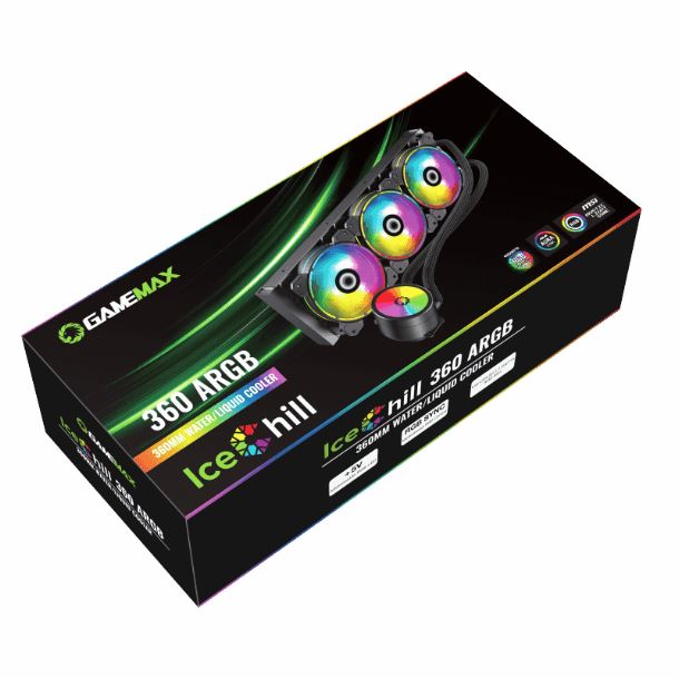 CPU WATER COOLER GAMEMAX ICECHILL 360 RAINBOW